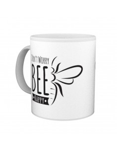 Kubek z motywem pszczelarskim "DON'T WORRY BEE HAPPY" -...