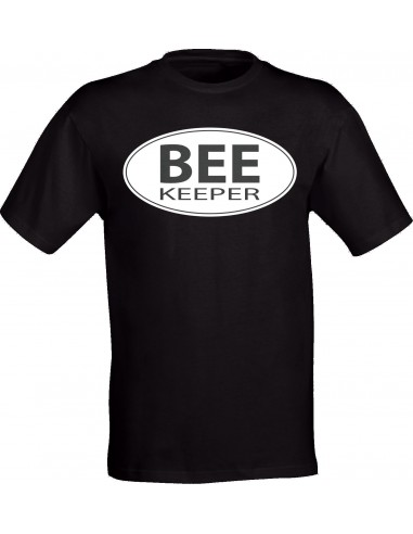 Koszulka bawełniana z nadrukiem BEE KEEPER (czarna)