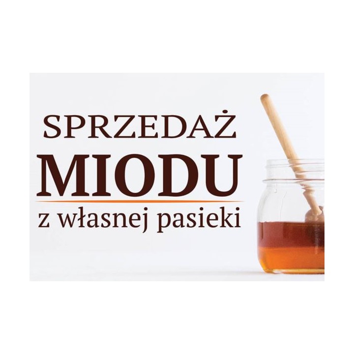 Duża tablica reklamowa  sprzedaż miodu PCV – F344