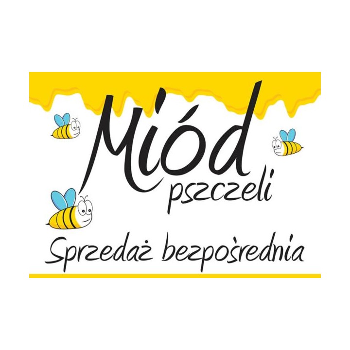 Średnia tablica reklamowa na miód PCV - wzór F238
