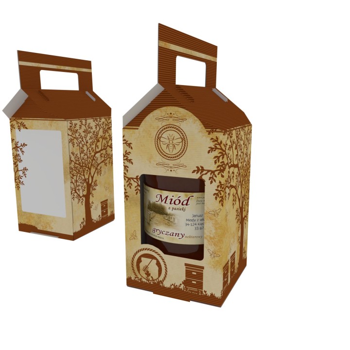 Pudełko Ozdobne na 1 słoik 900ml (10szt) - P1h