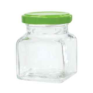 Paczka 15 szt słoiczków 120 ml TK-120 z nakrętkami w kolorze zielonym - wzór A13g