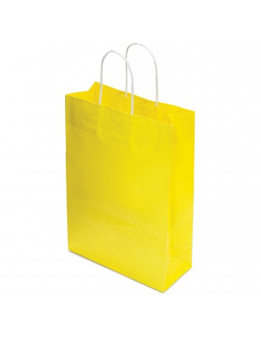 Torba papierowa żółta premium (10 szt.) - wzór TP9