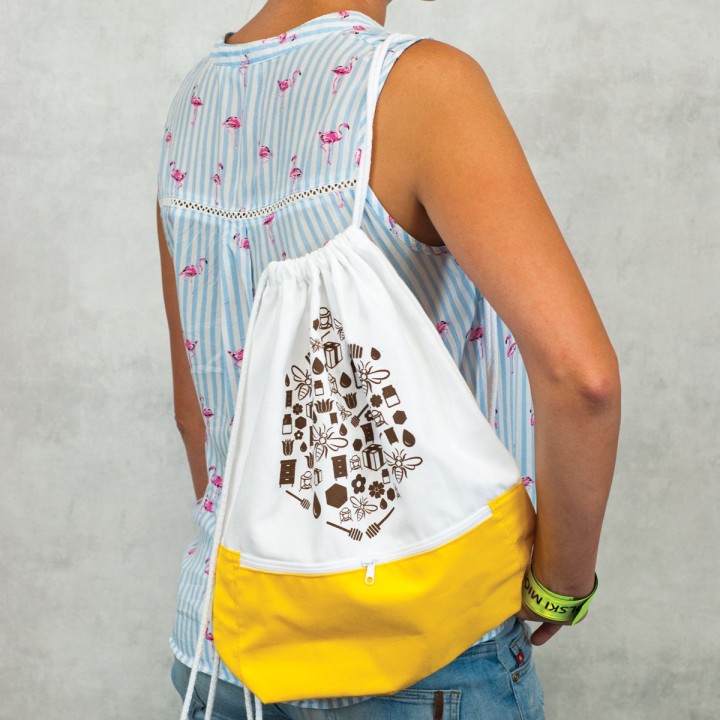 Plecak bawełniany z nadrukiem (1szt) - PLE1