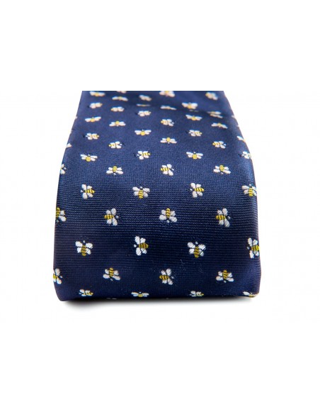 Krawat dla pszczelarza z motywem pszczelarskim - KRAW1