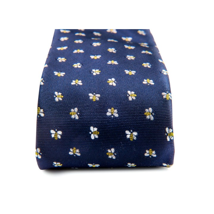 Krawat dla pszczelarza z motywem pszczelarskim - KRAW1