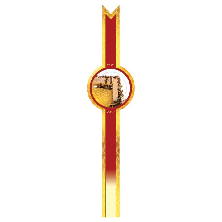 Banderole okrągła na miód 41x181mm (100szt)