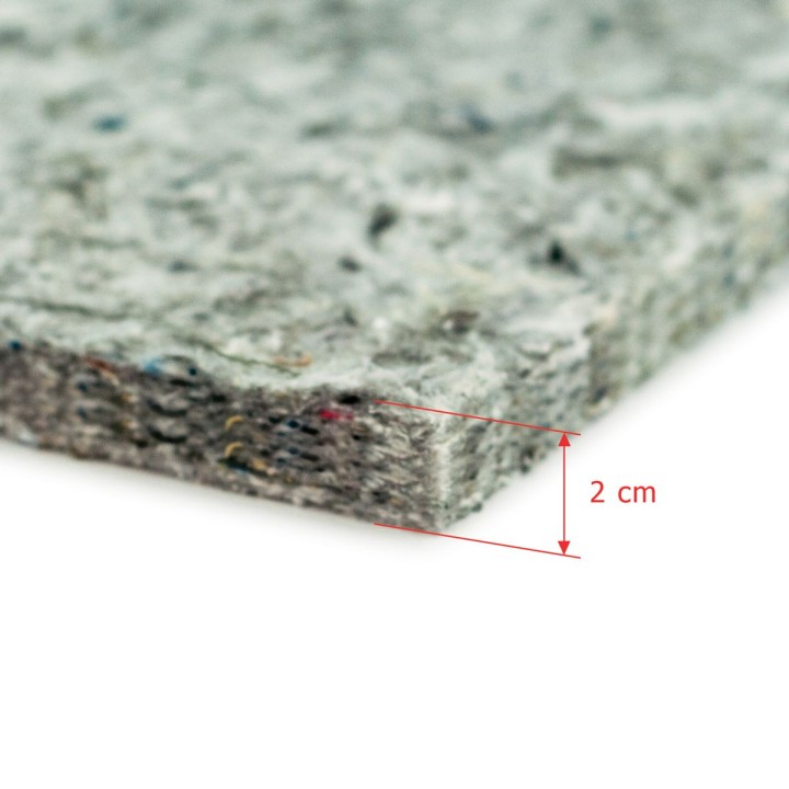 Mata filcowa gruba 1000 g/m2 40x40 cm GRUBOŚĆ 2 CM MF4