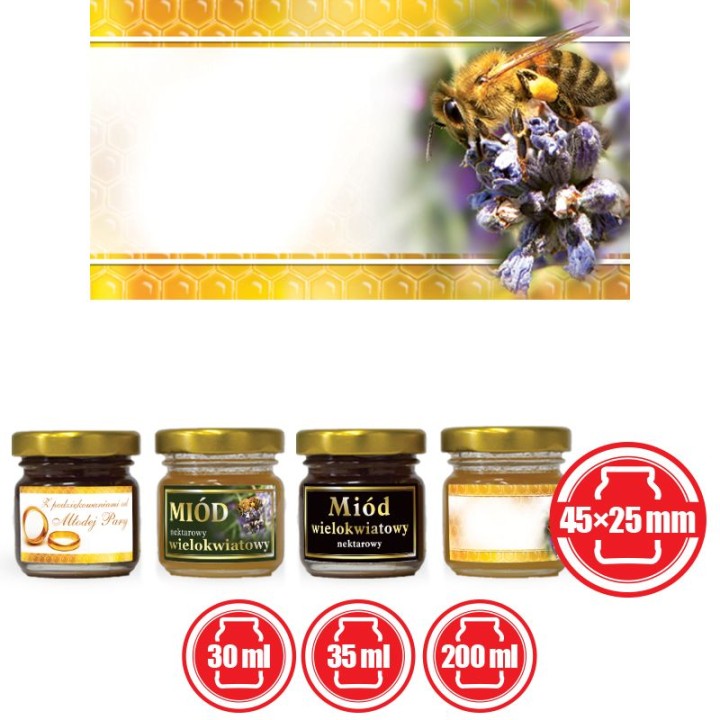 Paczka etykiet mini (naklejka uniwersalna) 100szt - wzór EM6