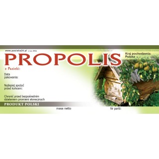 Paczka etykiet na propolis (50szt) – wzór EPRO1