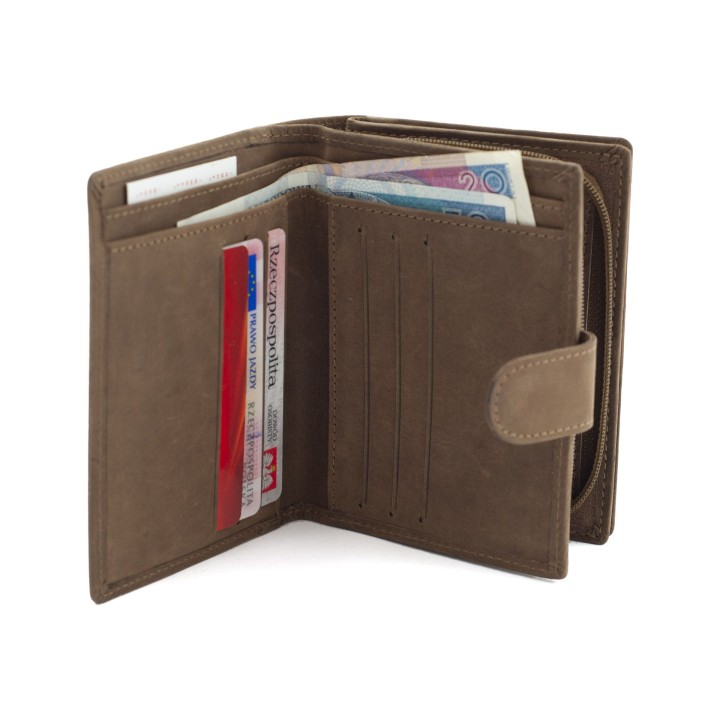 Portfel skórzany damski z emblematem pszczoły - PS3