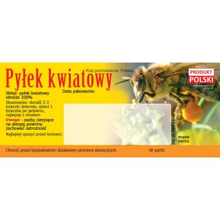 Paczka etykiet na pyłek kwiatowy (50szt)