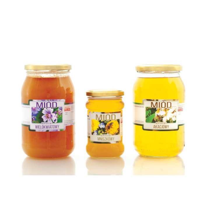 Paczka etykiet ozdobnych na miód gryczany (100szt) - wzór E245