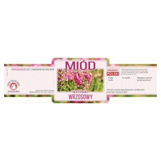 Paczka etykiet ozdobnych na miód wrzosowy (100szt) - wzór E238