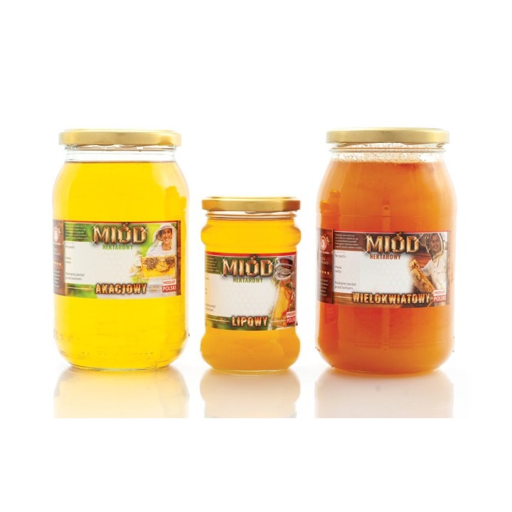 Paczka etykiet na miód spadziowy ze spadzi iglastej (100szt) - wzór E1287