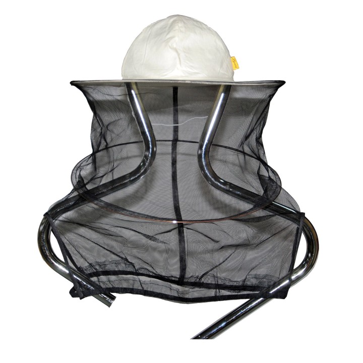 Kapelusz pszczelarski bawełniany z siatką i gumkami - 6006