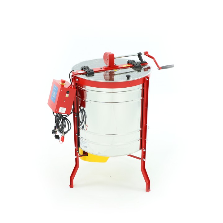 Miodarka diagonalna 5-plastrowa Wielkopolska / Langstroth ręczna + elektryczna 12V/230V Ø600mm – CLASSIC LINE - W20140