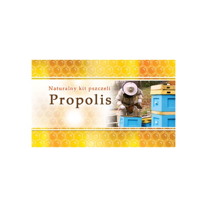 Paczka etykiet małych (propolis) 100szt - wzór EM7