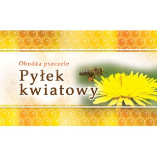 Paczka etykiet małych (pyłek kwiatowy) 100szt - wzór EM8