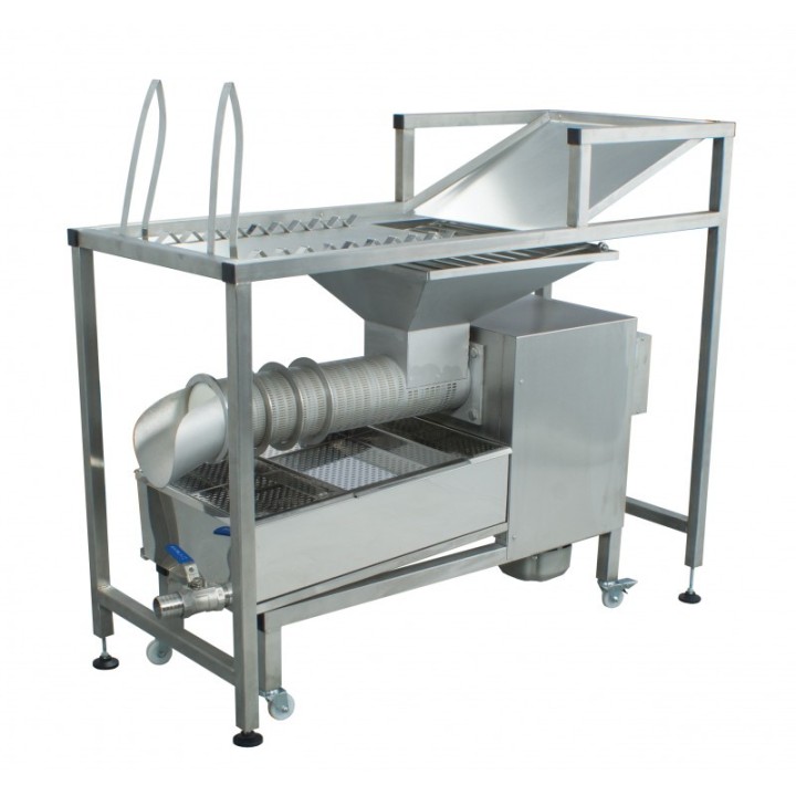 Stół do odsklepiania ręczny z wytłaczrką do odsklepin 50kg/h