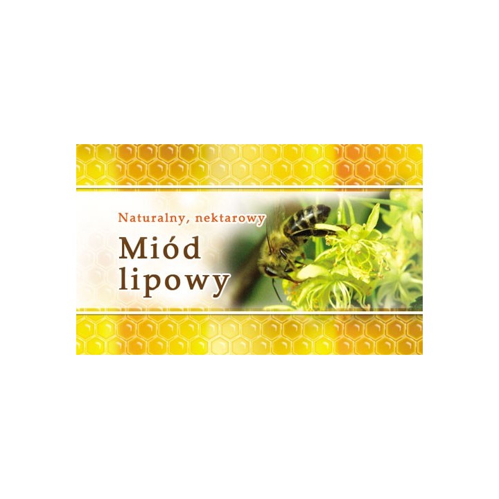 Paczka etykiet małych (miód lipowy) 100szt - wzór EM11