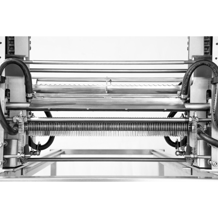 Stół do odsklepiania z odsklepiarką z podajnikiem automatycznym (400V) z obiegiem zamkniętym (na stelażu) - PREMIUM LINE
