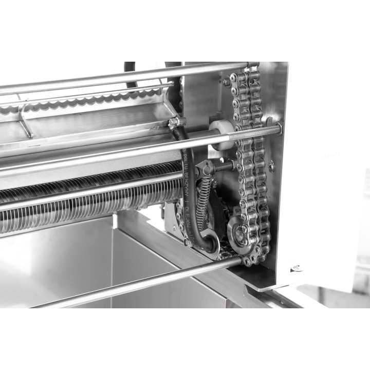 Stół do odsklepiania z odsklepiarką z podajnikiem automatycznym (400V) z obiegiem zamkniętym (na stelażu) - PREMIUM LINE