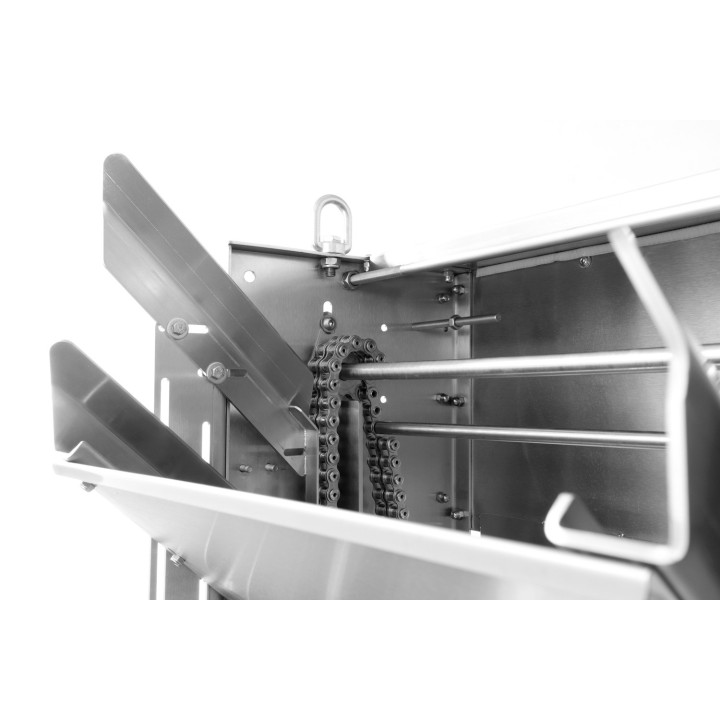 Stół do odsklepiania z odsklepiarką z podajnikiem automatycznym (400V) z obiegiem zamkniętym (na stelażu) - PREMIUM LINE