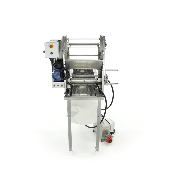 Stół do odsklepiania z odsklepiarką, ze ślizgami 230V z obiegiem zamkniętym – MINIMA LINE