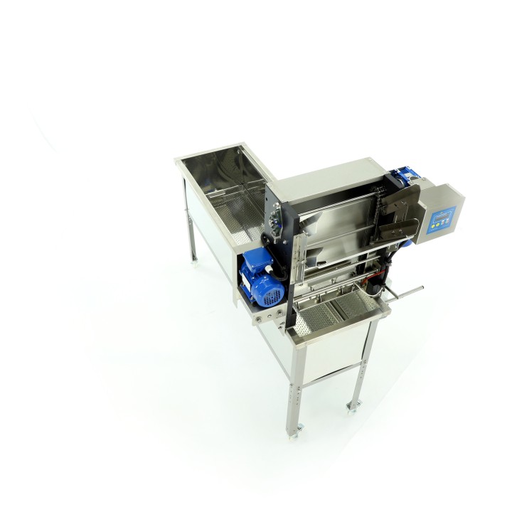 Stół do odsklepiania z podajnikiem automatycznym - zasilanie 400V - noże podgrzewane elektrycznie