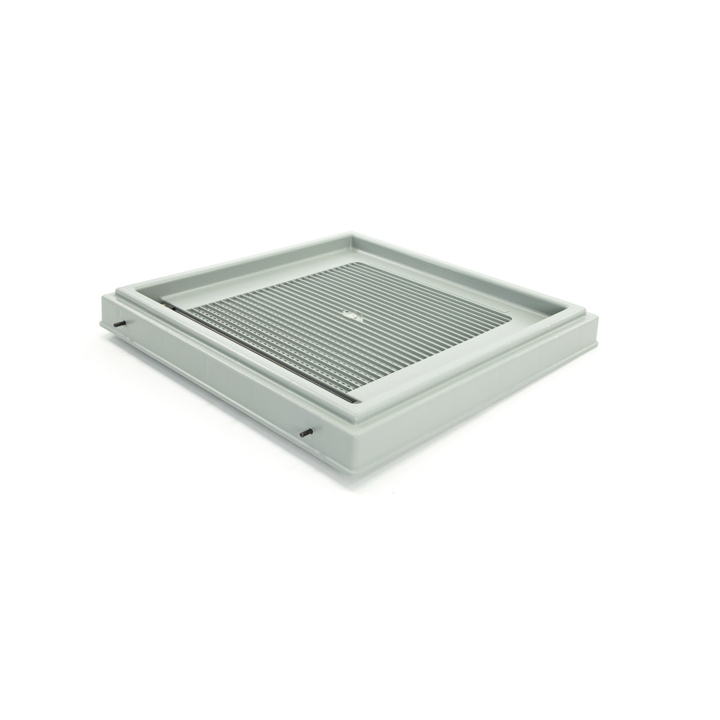 Plastikowy poławiacz pyłku wielkopolski do dennicy higienicznej plastikowej lub styropianowej w zestawie z siatką