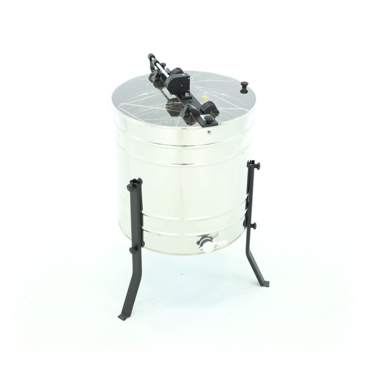 Miodarka 4-plastrowa diagonalna ręczna, Ø600, kosz uniwersalny – BASIC LINE -  W2027BB