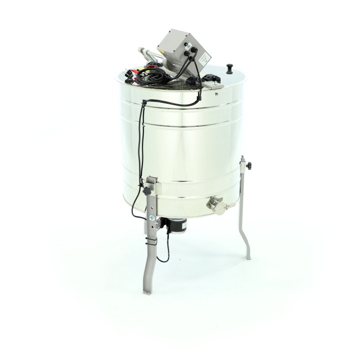 Miodarka 4-plastrowa diagonalna ręczna + elektryczna 12V/230V O600MM - wzór W225MS