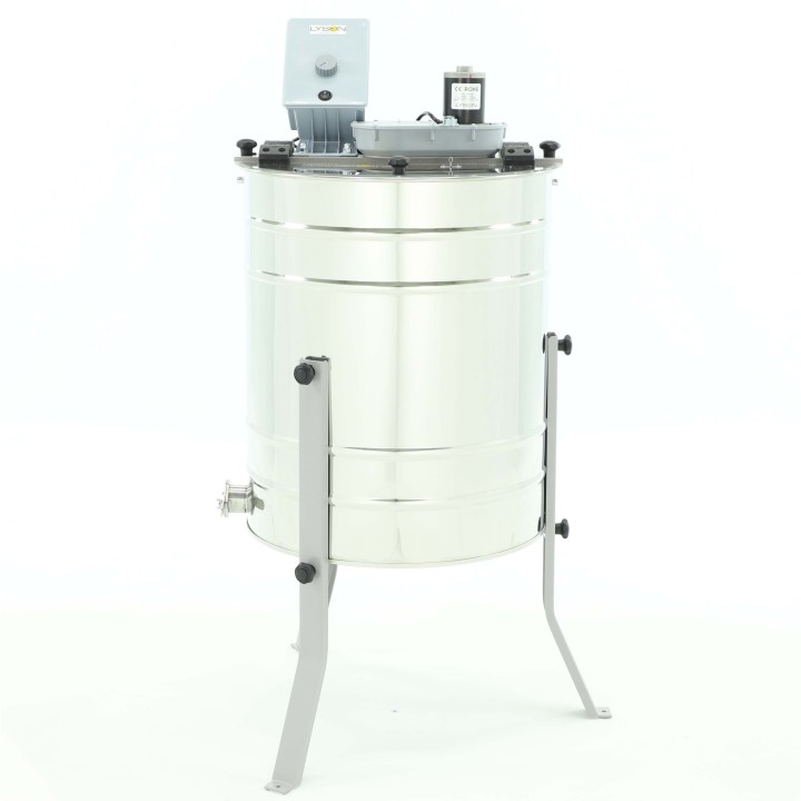 Miodarka diagonalna 4-ramkowa, WIELKOPOLSKA, LANGSTROTHA, OS, 500mm, elekt. 230ACV, Typ ster: MDD-01, MINIMA - W2033BV