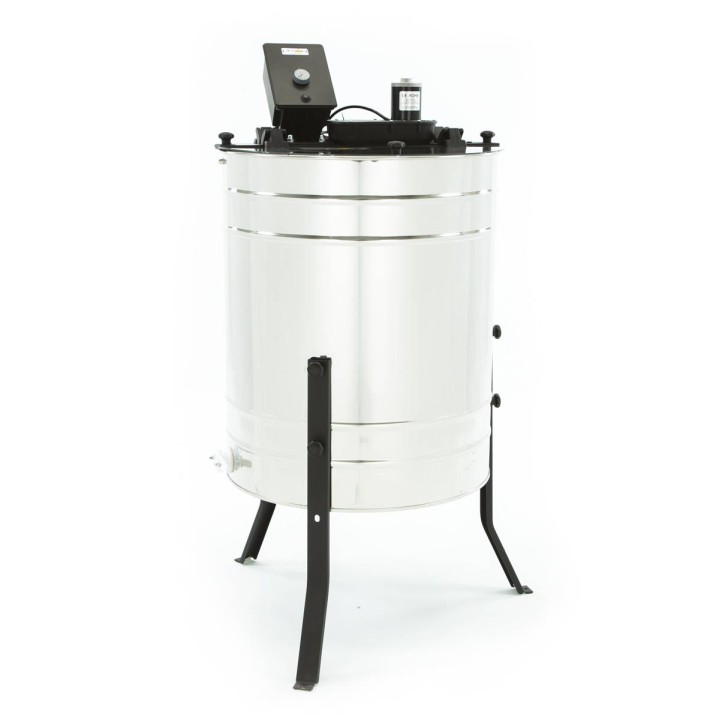 Miodarka 4-plastrowa diagonalna elektryczna 230V, Ø500, Wielkopolska, Langstroth – BASIC LINE - W2033BB