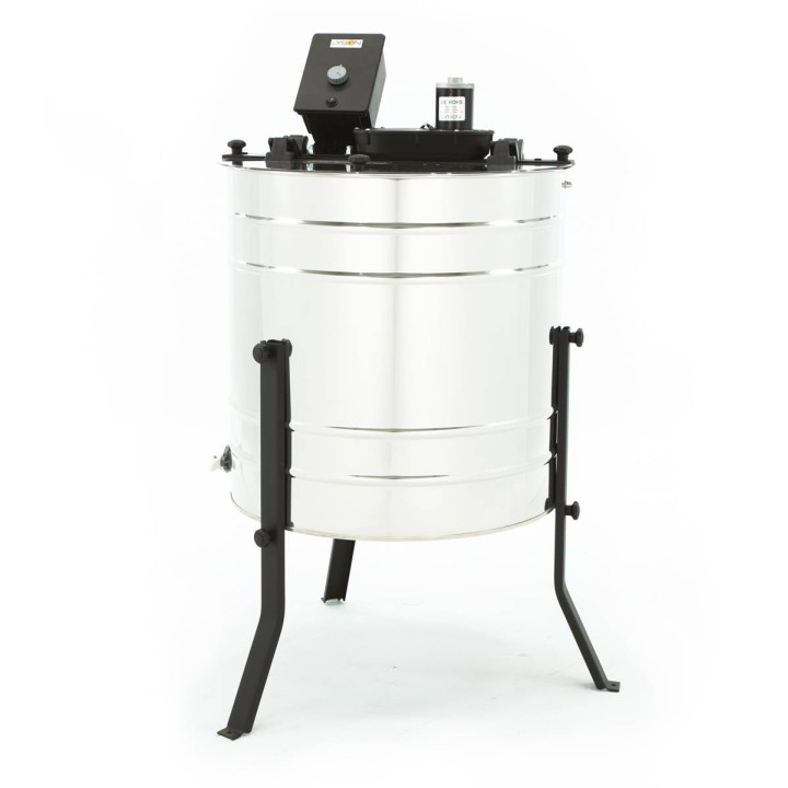 Miodarka 4-plastrowa diagonalna elektryczna 230V, Ø600, kosz uniwersalny - BASIC LINE -  W224BB