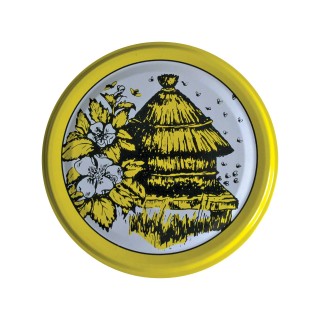 Paczka DUŻYCH nakrętek na słoiki z miodem (50szt) - wzór ND16