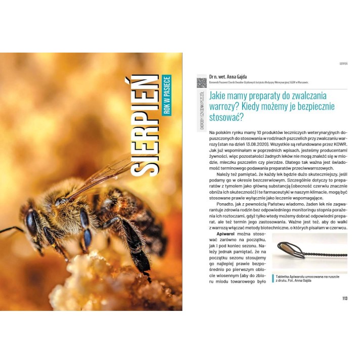 Książka „Rok w pasiece" wyd. II (praca zbiorowa pod redakcją Teresy Kobiałki) -  K2300