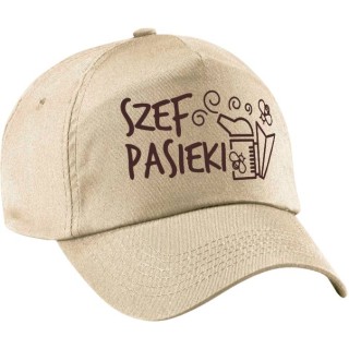 Czapka z daszkiem "Szef Pasieki", beżowa - CZA7