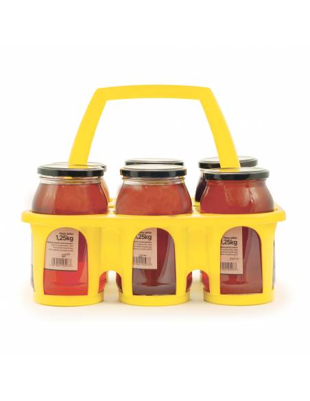 Kobiałka na słoiki z miodem - żółta - TS2