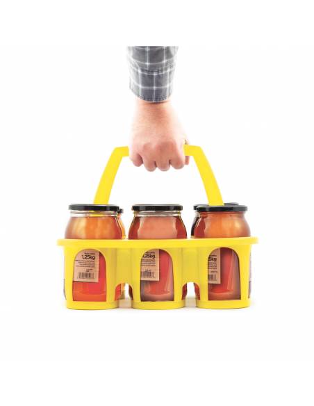 Kobiałka na słoiki z miodem - żółta - TS2