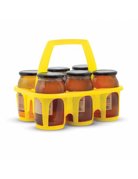 Kobiałka na słoiki z miodem - żółta - TS2