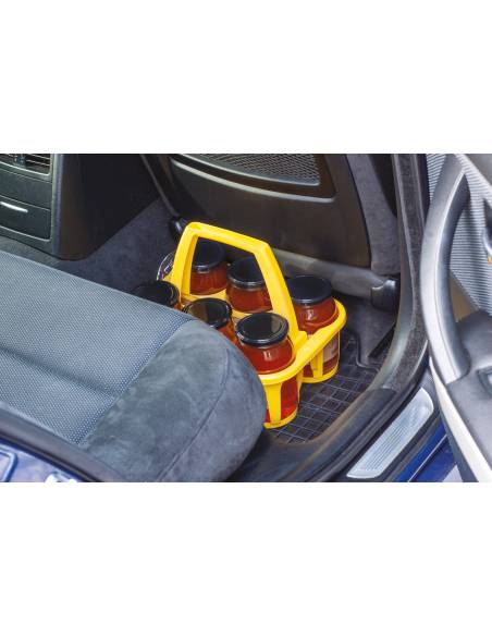 Kobiałka na słoiki z miodem - żółta - TS2