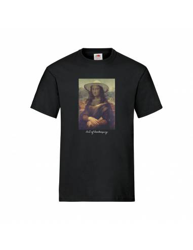 Koszulka bawełniana z nadrukiem Mona Lisa | Art of Beekeeping (czarna) - wzór KA47