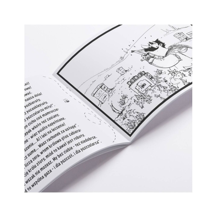 Pszczela kolorowanka dla dzieci - API128