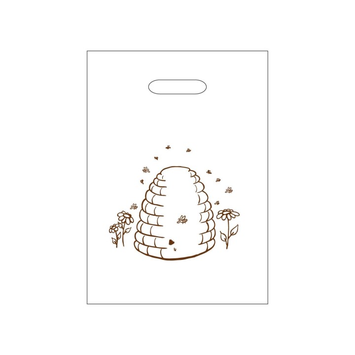 Torba foliowa na 1 słoik 0,9l LDPE 25x35cm "Kószka" (50szt) - LDPE15