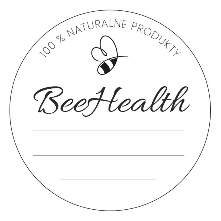 Etykiety na produkty pszczele/maści/kremy fi60mm (Arkusz 15szt) - EX1