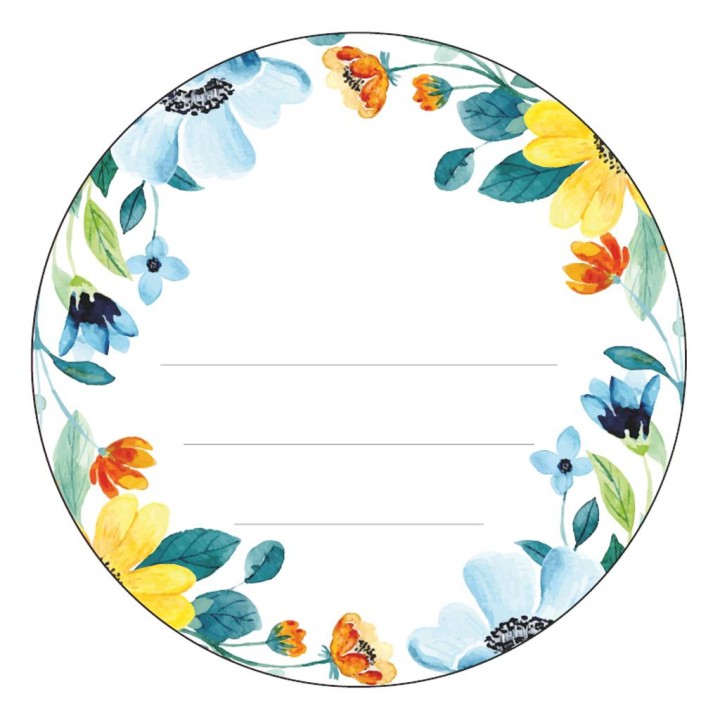 Etykiety na produkty pszczele/maści/kremy fi60mm (Arkusz 15szt) - EX2