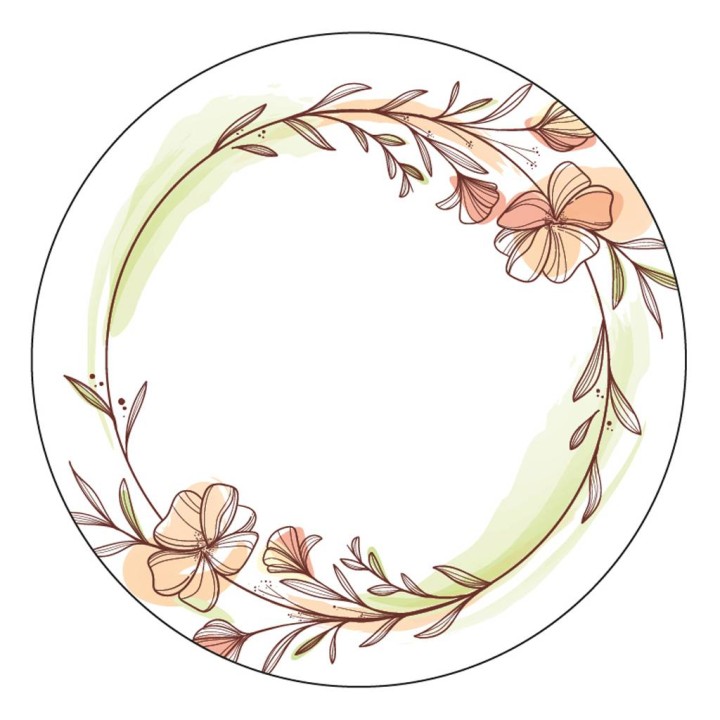 Etykiety na produkty pszczele/maści/kremy fi60mm (Arkusz 15szt) - EX7