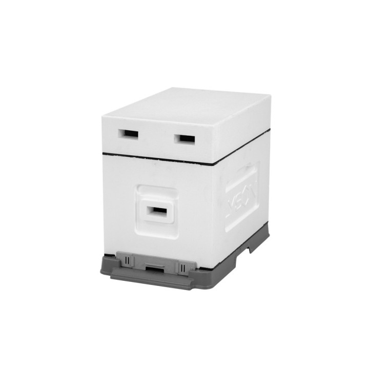 Ul 6-ramkowy z wręgami Wielkopolski niemalowany  (daszek, korpus, dennica plastikowa bez korków) - W11660